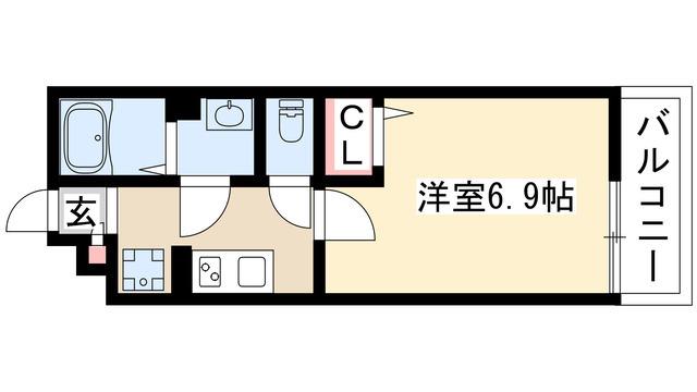 リブリ・覚王山I(1K/3階)の間取り写真