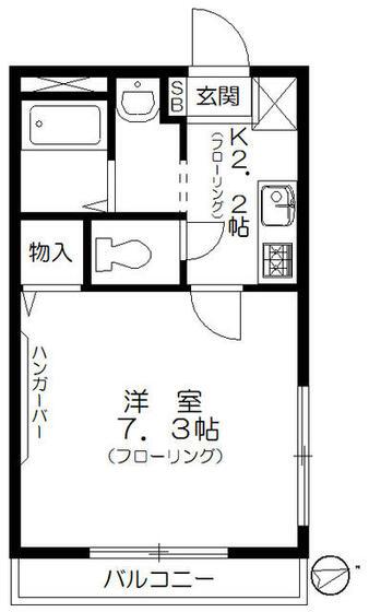 ヘーベルメゾン荻窪ガーデン(1K/3階)の間取り写真