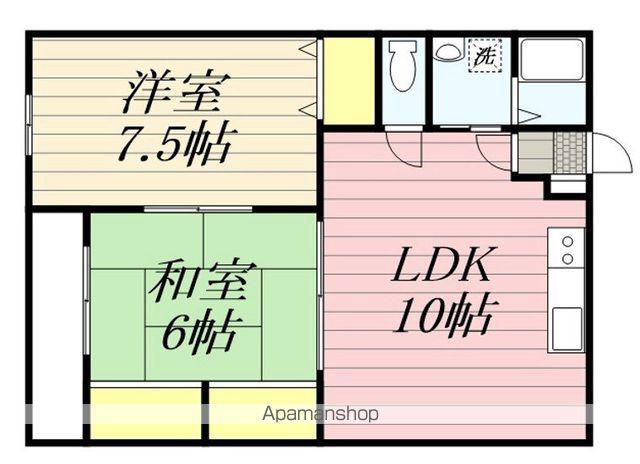 スコラコート(2LDK/2階)の間取り写真