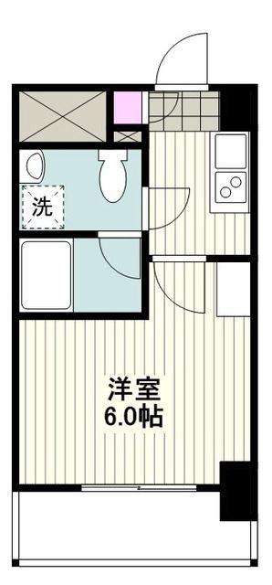 エクセリア川崎(1K/10階)の間取り写真