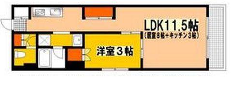 SOLEADO SENDA (2K/9階)の間取り写真