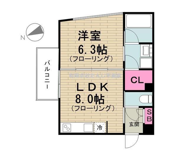 シルバラードNO4(1LDK/3階)の間取り写真