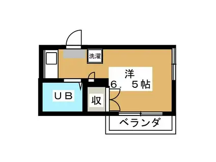 エルムーントビサンⅡ(ワンルーム/3階)の間取り写真
