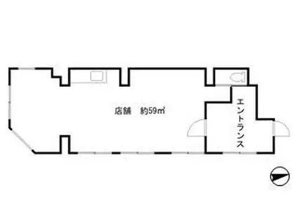 アイマンション 1F店舗(ワンルーム/1階)の間取り写真