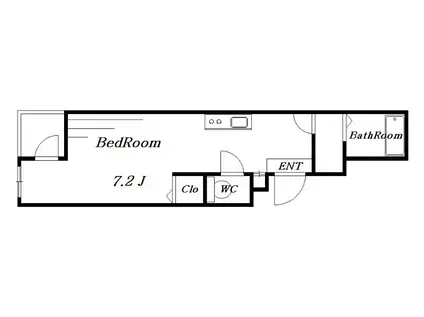 寿マンション(1K/4階)の間取り写真