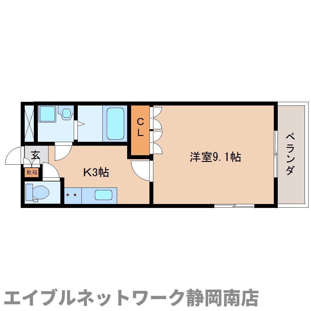 エスプラネード(1K/2階)の間取り写真