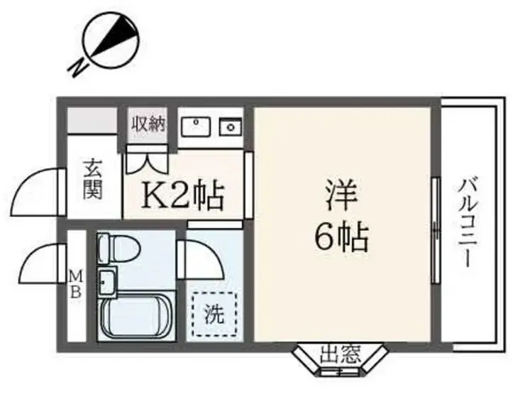 グランピア久地 2階階 間取り