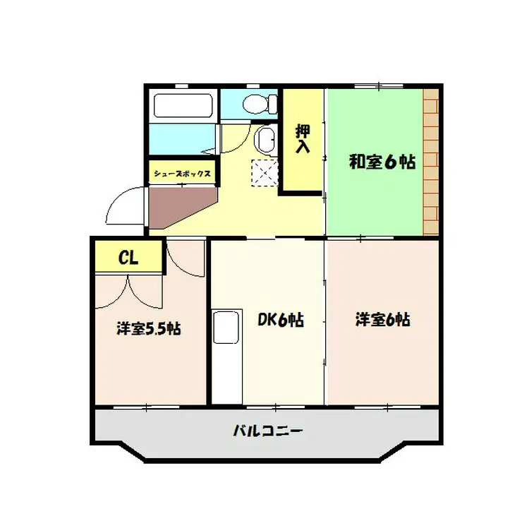 ハイツ聖原 2階階 間取り