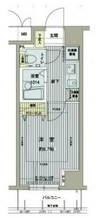 メインステージ西新宿 4階階 間取り