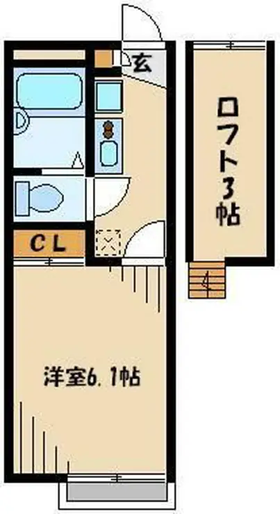 レオパレススター 2階階 間取り