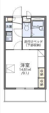 レオパレス川添(1K/1階)の間取り写真