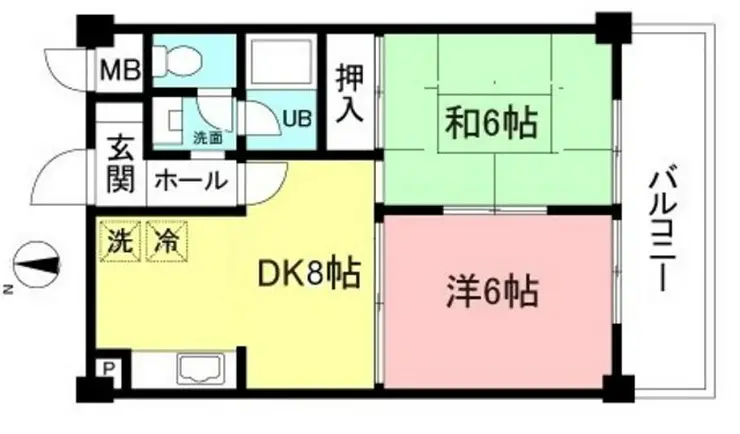 グリーンヒルズ小金井 2階階 間取り