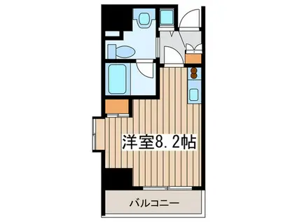 CONDE相模原(ワンルーム/11階)の間取り写真