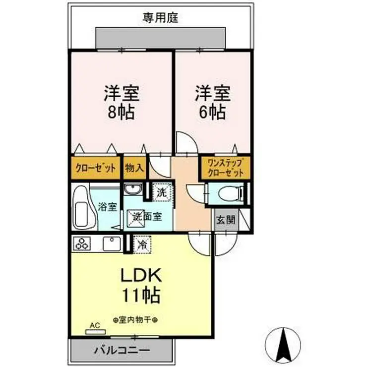 ラミアカーサお花茶屋 1階階 間取り