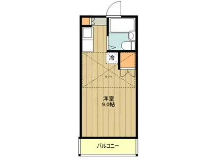 リバージュンT(ワンルーム/2階)の間取り写真