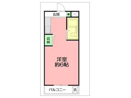 タプラ下荻野(ワンルーム/3階)の間取り写真