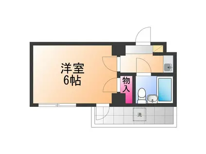 グランビルド松ノ浜(1K/3階)の間取り写真