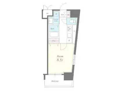 エクセレント 1(1K/2階)の間取り写真