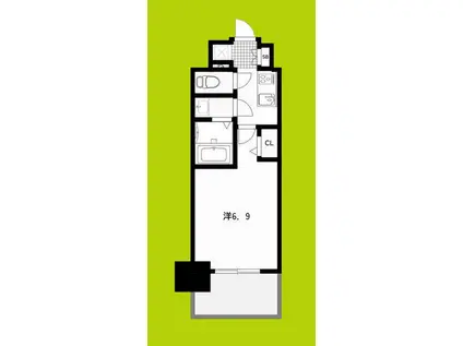 フォーリアライズ尼崎エラン(1K/12階)の間取り写真