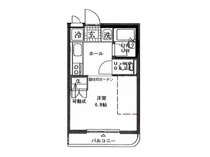 プチメゾンド松尾(1K/3階)の間取り写真