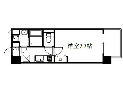 BADGE KYOTO DOOR(1K/4階)の間取り写真