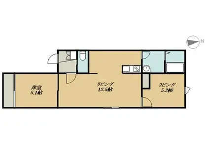 DEAR 30(2LDK/3階)の間取り写真