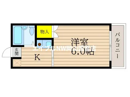 エバンス津島(1K/2階)の間取り写真