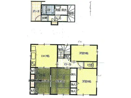 東武ハウス美堀町(4DK/2階)の間取り写真