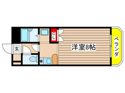 エクセル塩釜III(ワンルーム/3階)の間取り写真