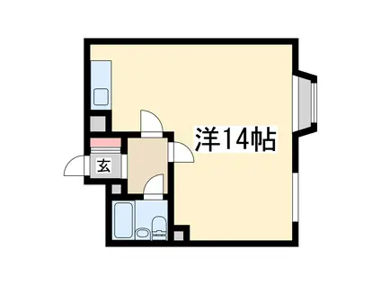 チサンマンション第7新大阪(ワンルーム/8階)の間取り写真