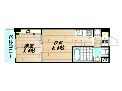 NO.71オリエントトラストタワー(1DK/26階)の間取り写真