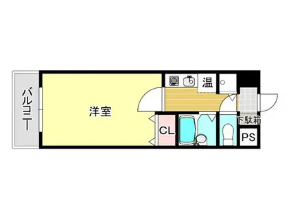 パインストン今泉(1K/6階)の間取り写真