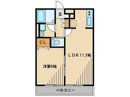 CASA DE PORTO(1LDK/1階)の間取り写真