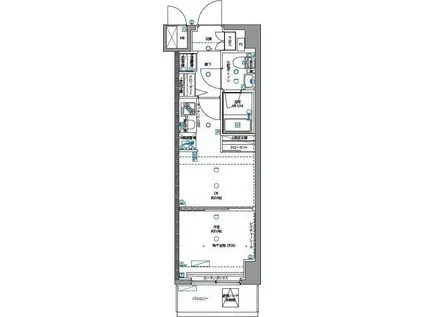 パティーナ武蔵関(1DK/7階)の間取り写真