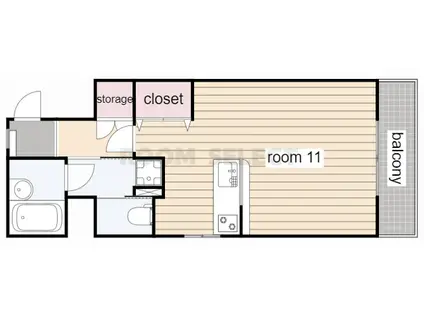 三井屋ビル広路(ワンルーム/4階)の間取り写真