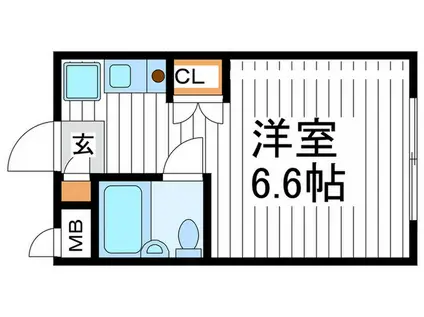 フジホームズ(ワンルーム/2階)の間取り写真