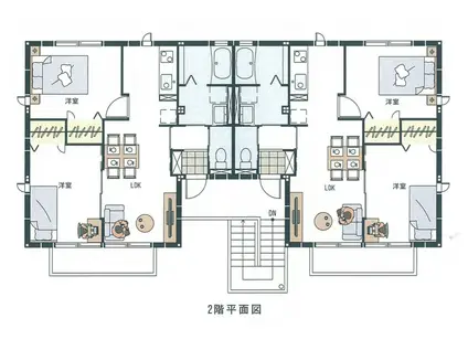 エテルナ(2LDK/2階)の間取り写真