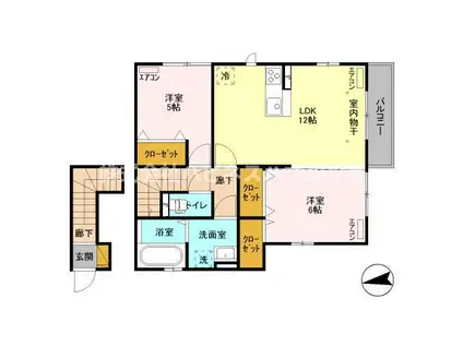 ARKFOREST202(2LDK/2階)の間取り写真