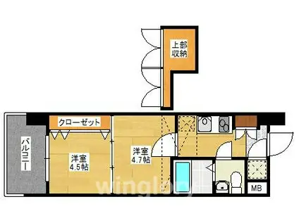 NO46 V-PROJECT2100天神(2K/4階)の間取り写真