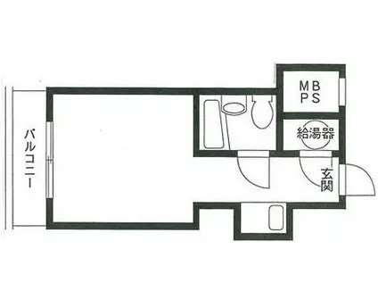 アルベルゴ上野(ワンルーム/9階)の間取り写真