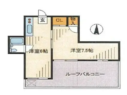 APT.TOKYO(1DK/3階)の間取り写真