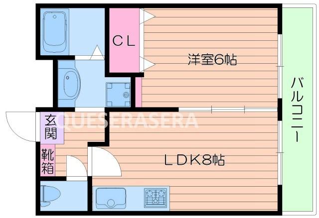 コンフォート・ソレイユ(1LDK/1階)の間取り写真