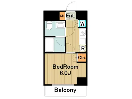 CONDE相模原(1K/7階)の間取り写真