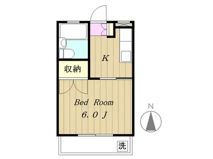 メゾン生沼(1K/3階)の間取り写真