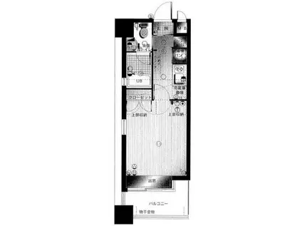 ダイナコートブロッサム天神南(1K/5階)の間取り写真