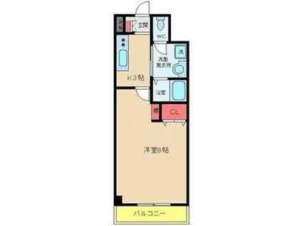 NK氷川マンション(1K/5階)の間取り写真