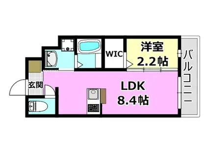 リアコート千里丘I ノース(1LDK/3階)の間取り写真
