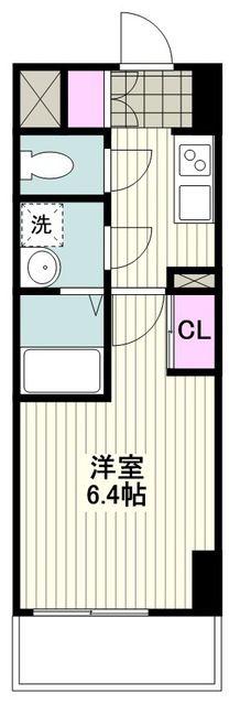 ラフィスタ川崎II(1K/5階)の間取り写真