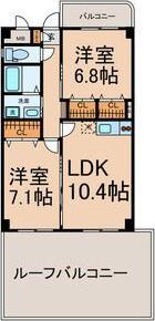 サンアベニュー尾頭橋(2LDK/2階)の間取り写真