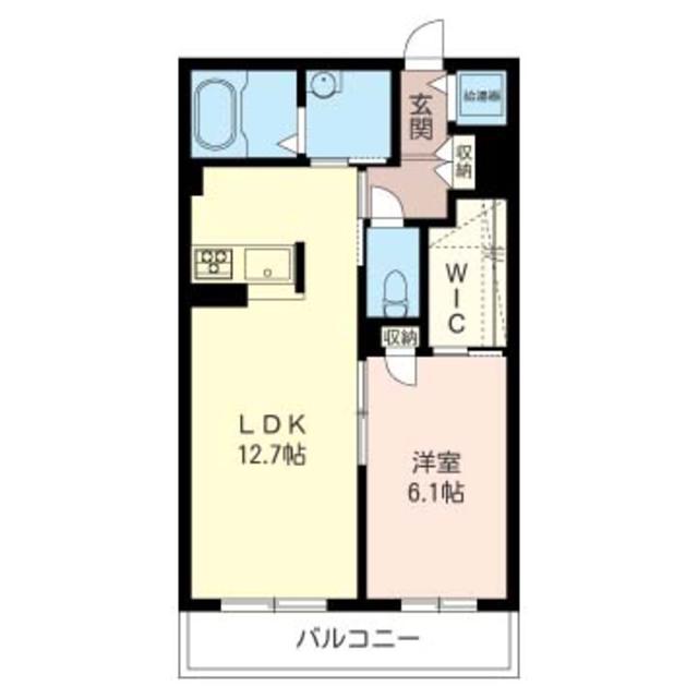 PINE GARDEN(1LDK/1階)の間取り写真